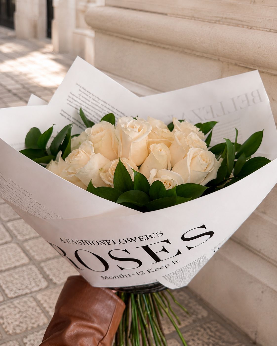 Ramo de Rosas Blancas premium