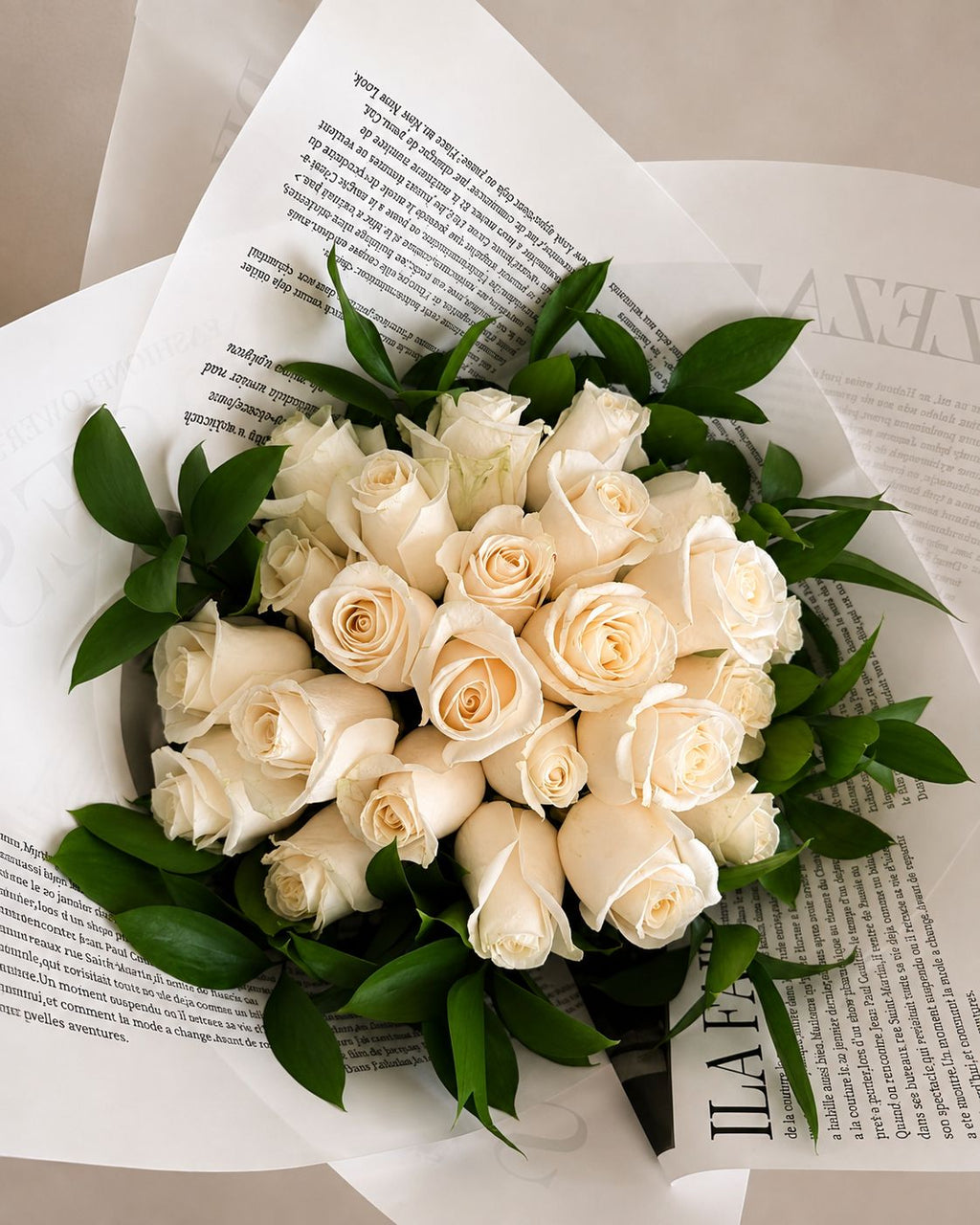Ramo de Rosas Blancas premium